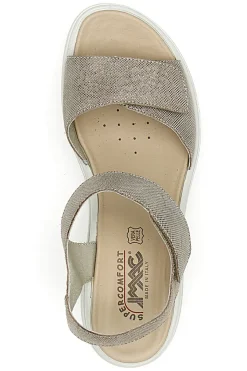 Sandali Champagne Con Strappi Made In Italy Imac 7573707233213
