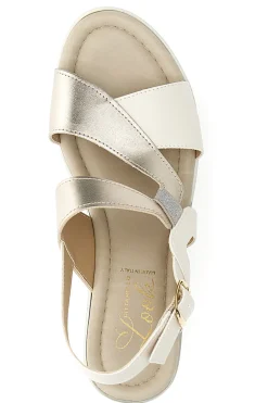 Sandali Champagne con Zeppa 7cm PITTARELLO LOOK MK3313258