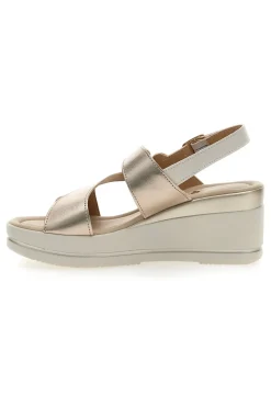 Sandali Champagne con Zeppa 7cm PITTARELLO LOOK MK3313258