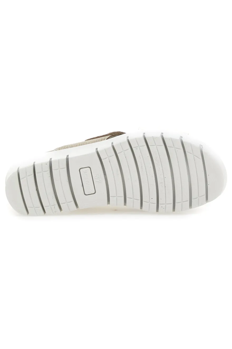 Sandali Champagne In Pelle Made in Italy Imac 7582403035713
