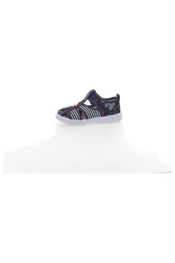 Sandali chiusi blu con righe e chiusura in velcro PITT KIDS 2242876
