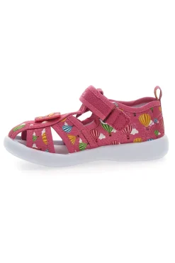Sandali chiusi fucsia con fiore PITT KIDS 642685