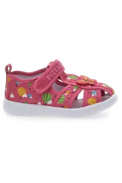 Sandali chiusi fucsia con fiore PITT KIDS 642685