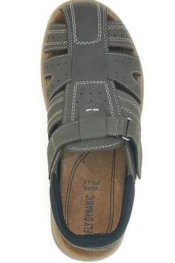 Sandali chiusi grigi con velcro Fly Dynamic FD29