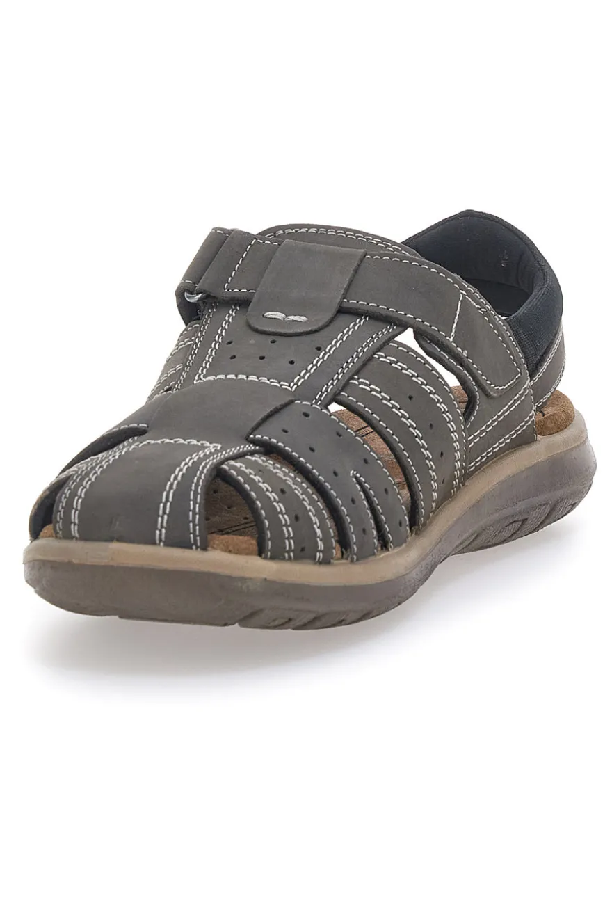 Sandali chiusi grigi con velcro Fly Dynamic FD29