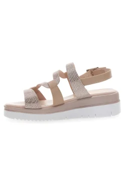 Sandali Cipria Con Cinturino Sling-back Cafe' Cost 4209