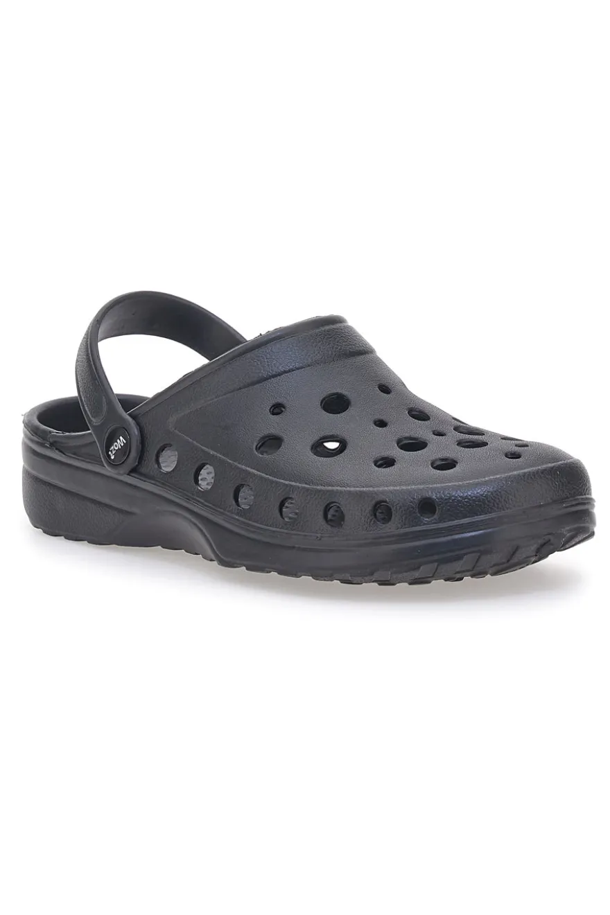 Sandali clog neri da uomo leggeri e pratici Woz 4