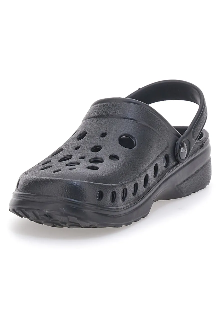 Sandali clog neri da uomo leggeri e pratici Woz 4