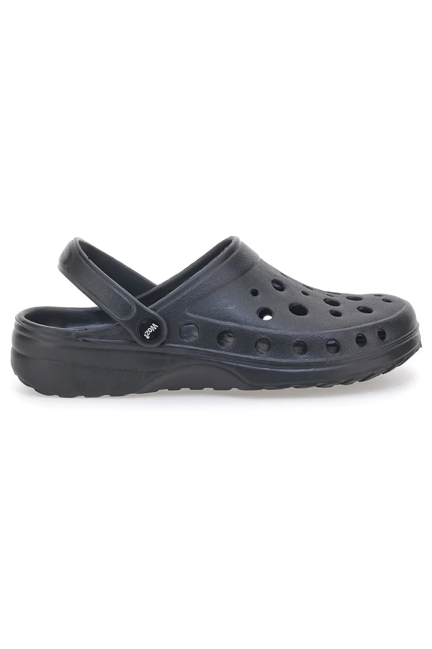 Sandali clog neri da uomo leggeri e pratici Woz 4