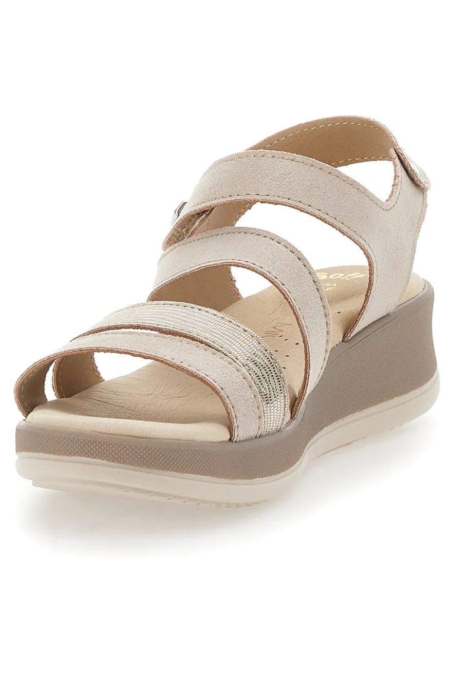Sandali Comfort Beige Mio Tempo 543081