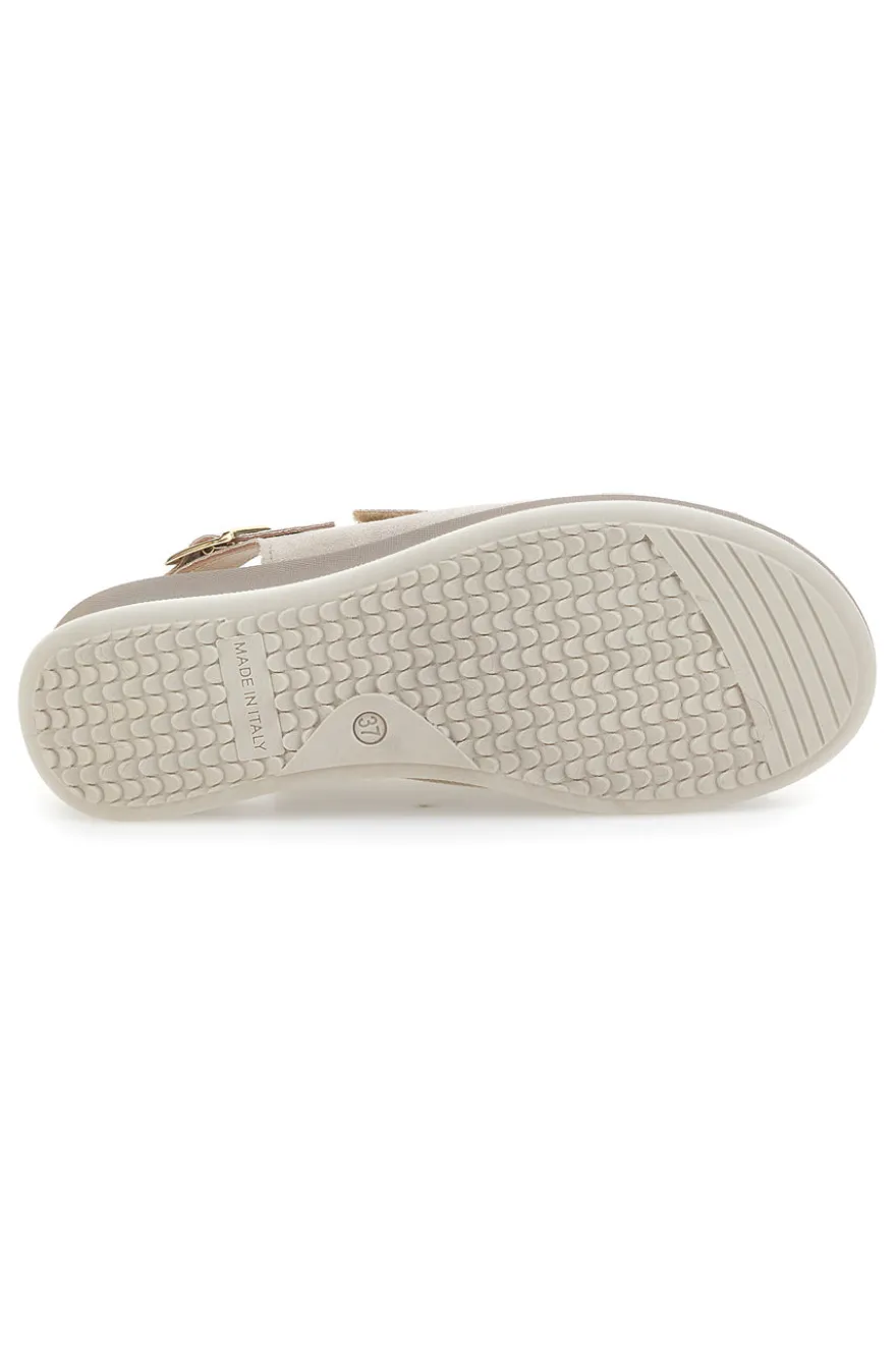 Sandali Comodi Slingback Panna Mio Tempo 542292