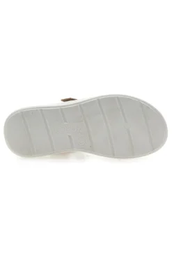 Sandali con Chiusura in Velcro Beige Eco Bio J533338