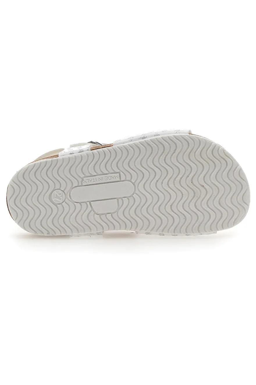 Sandali con Cinturino Bianchi a Pois Pittarello Bio 257112