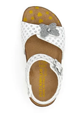 Sandali con Cinturino Bianchi a Pois Pittarello Bio 257112