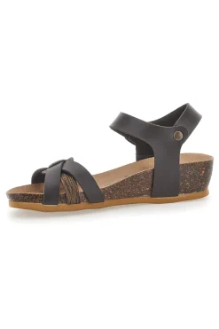 Sandali con Cinturino Neri Bio Up 22307