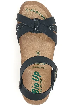 Sandali con Cinturino Neri Bio Up 22307