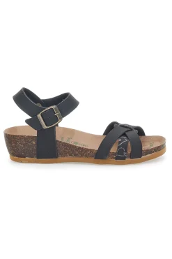 Sandali con Cinturino Neri Bio Up 22307