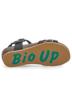 Sandali con Cinturino Neri Bio Up 22307