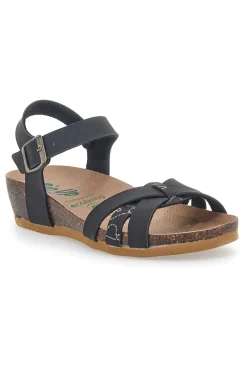 Sandali con Cinturino Neri Bio Up 22307