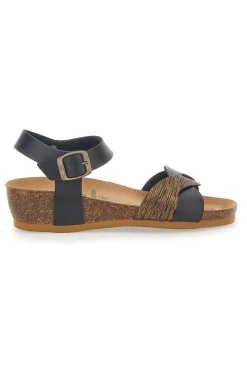 Sandali con Cinturino Neri Bio Up 22711