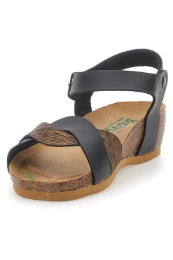 Sandali con Cinturino Neri Bio Up 22711
