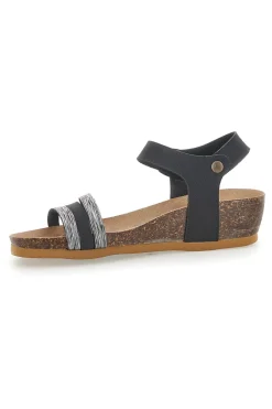 Sandali con Cinturino Neri Bio Up 22308