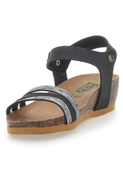 Sandali con Cinturino Neri Bio Up 22308