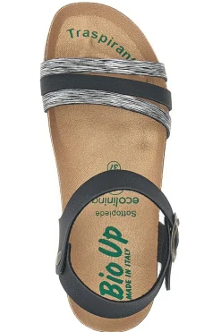 Sandali con Cinturino Neri Bio Up 22308
