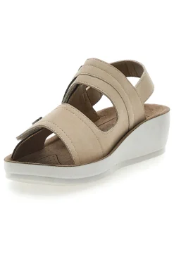 Sandali con Cinturino Slingback Taupe Eco Bio J532414