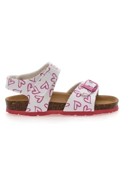 Sandali con Cuori Rosa e Bianchi Pitt Kids 45289