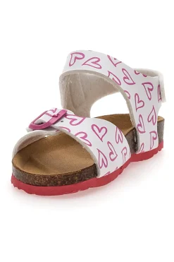 Sandali con Cuori Rosa e Bianchi Pitt Kids 45289