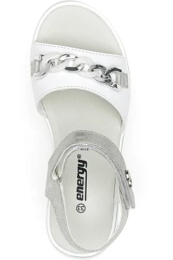 Sandali con dettaglio e cuore bianchi ENERGY E532