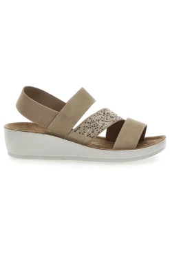 Sandali con Elastico Beige Eco Bio J532404