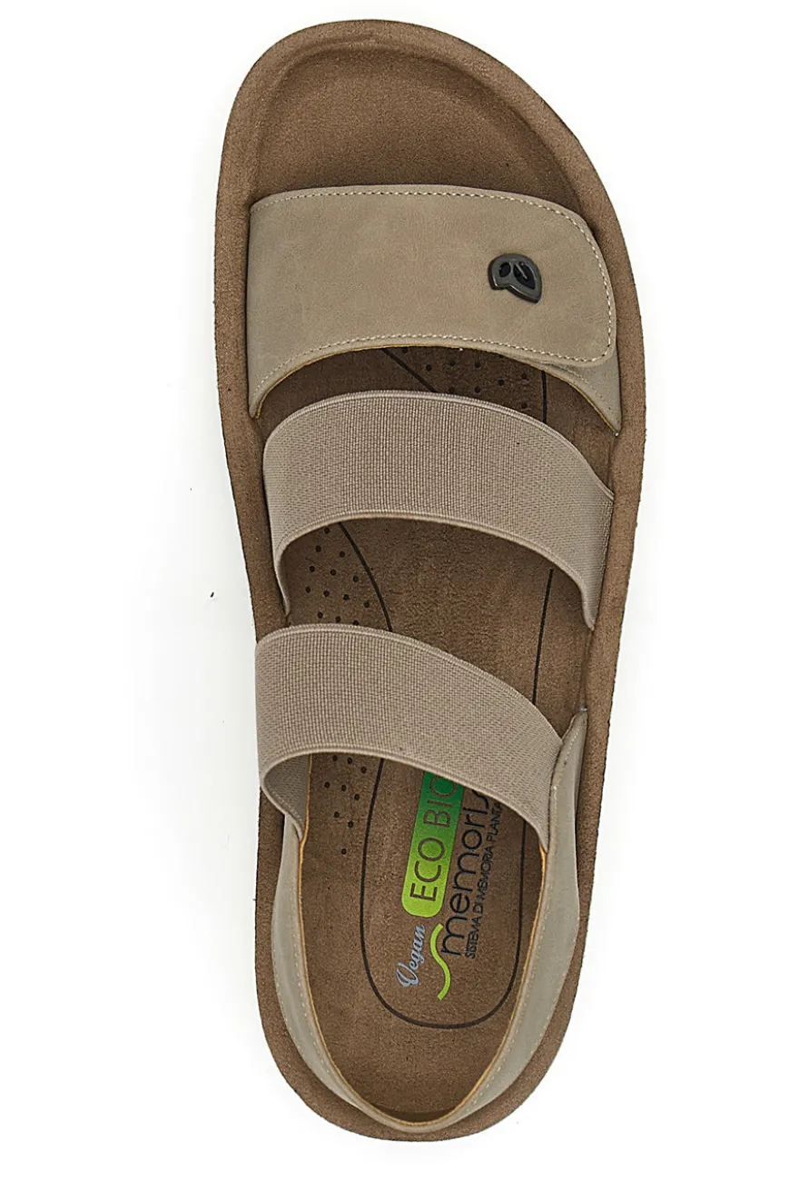 Sandali con Elastico Taupe Eco Bio 221494