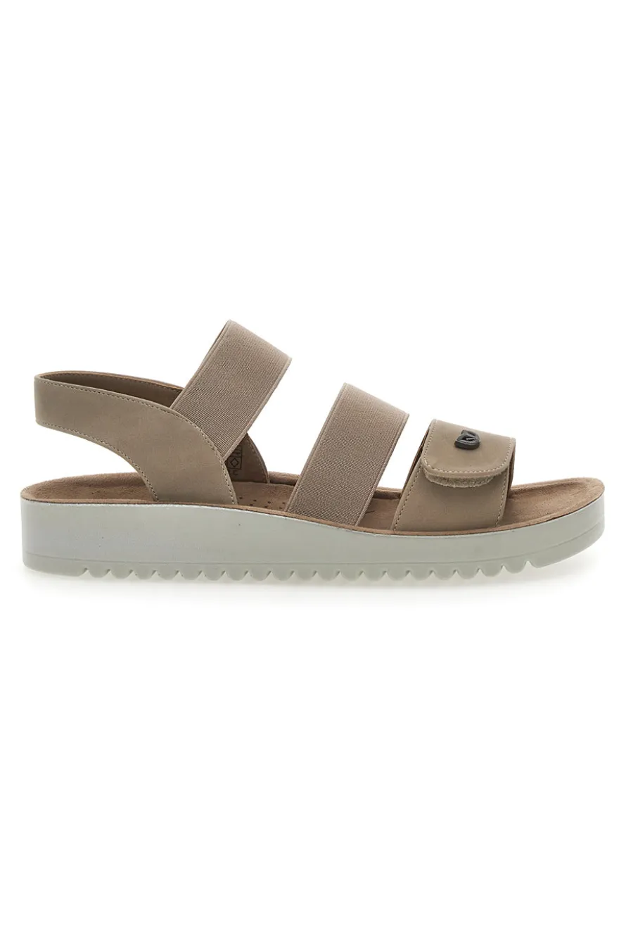 Sandali con Elastico Taupe Eco Bio 221494