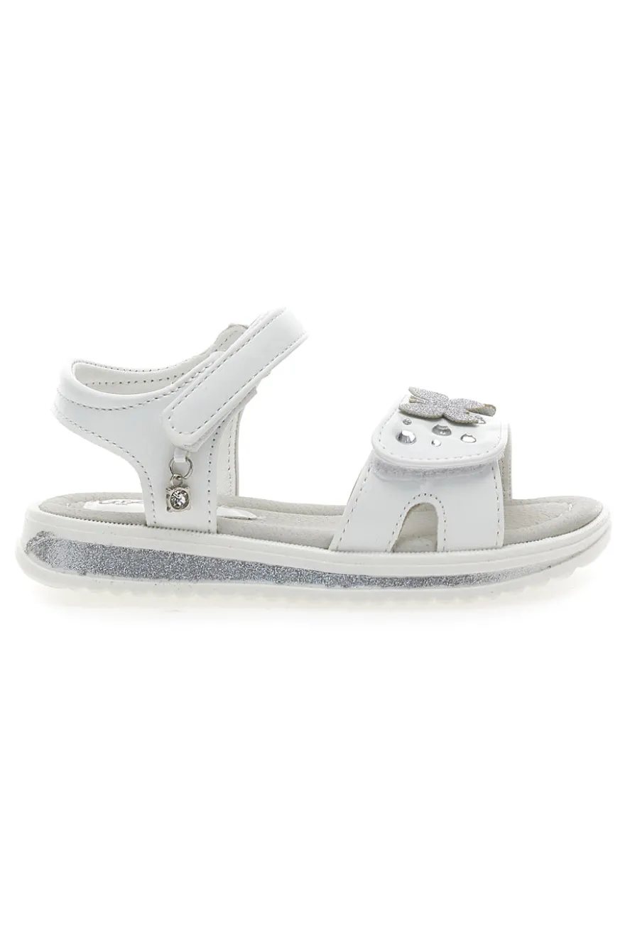 Sandali con farfalle e charms bianchi Grazie girl 218349