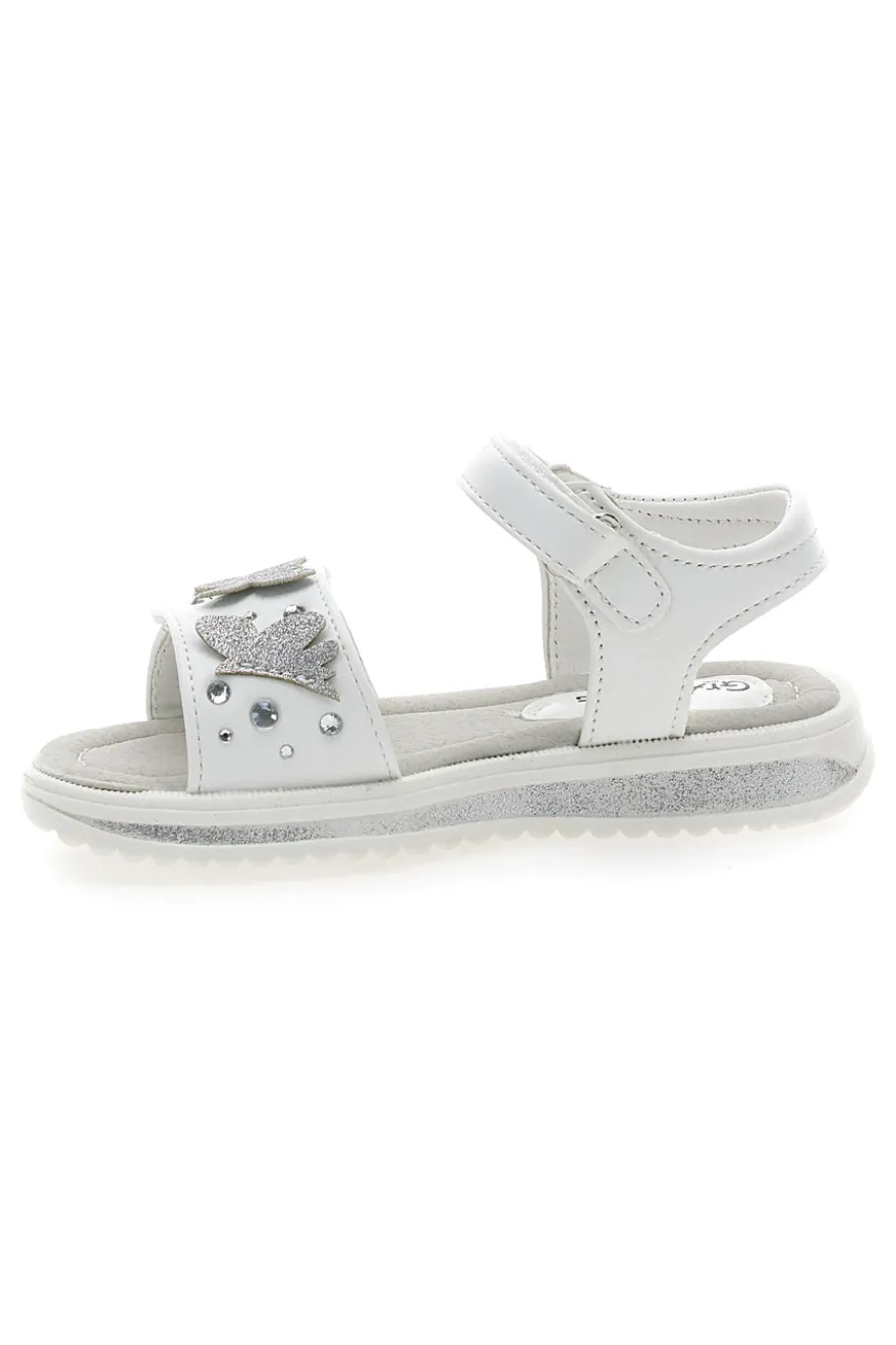 Sandali con farfalle e charms bianchi Grazie girl 218349