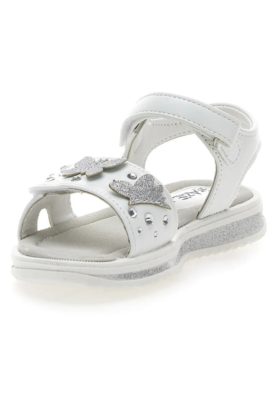 Sandali con farfalle e charms bianchi Grazie girl 218349