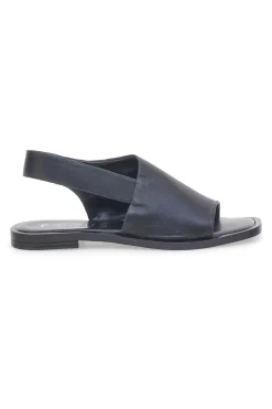 Sandali con Fascia in Pelle Nera e Elastico Posteriore PITTARELLO FOCUS 184987