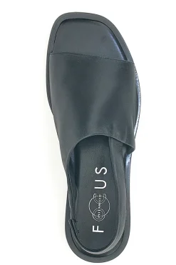 Sandali con Fascia in Pelle Nera e Elastico Posteriore PITTARELLO FOCUS 184987