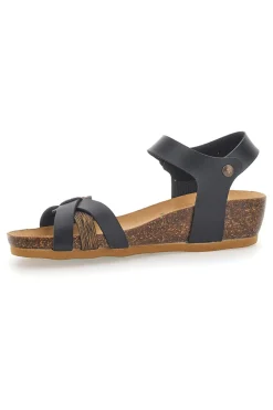 Sandali con Fibbie Neri Bio Up 22310