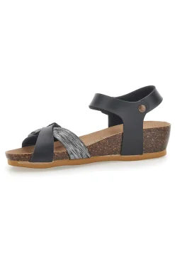 Sandali con Fibbie Neri Bio Up 22310