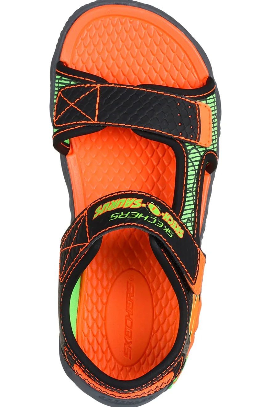 Sandali con Luci Neri e Arancioni Skechers CREATURE-SPLASH