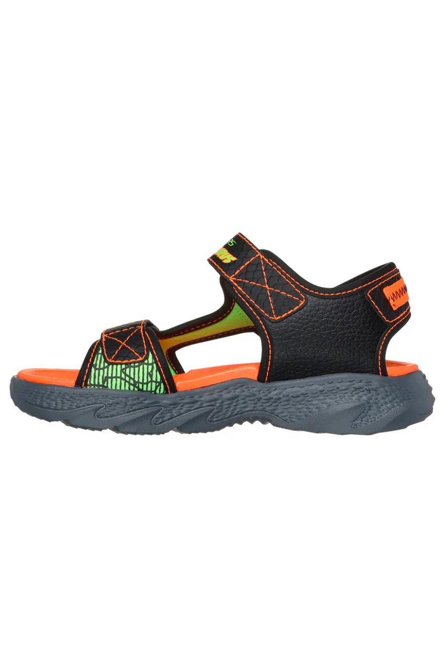 Sandali con Luci Neri e Arancioni Skechers CREATURE-SPLASH