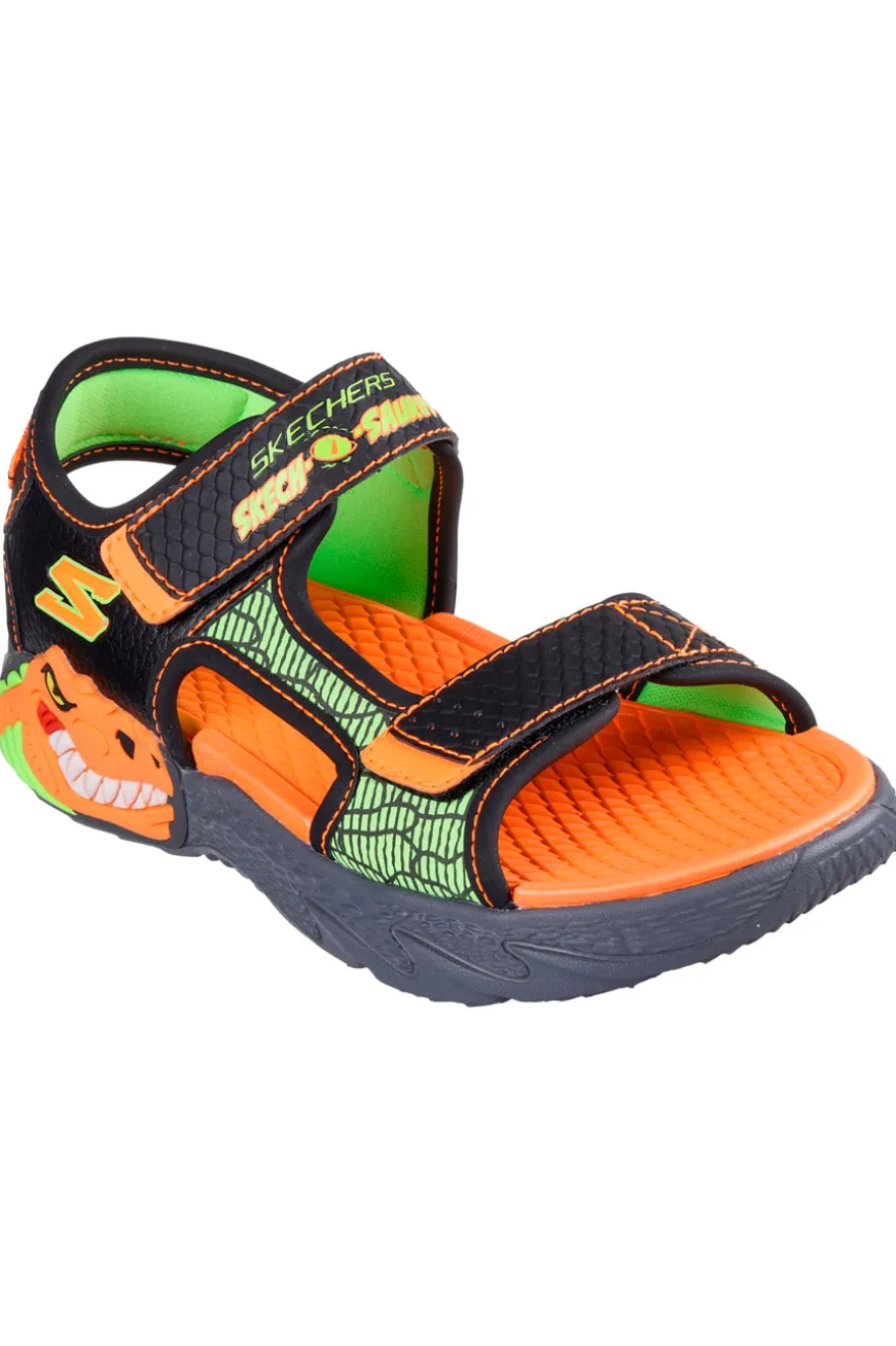 Sandali con Luci Neri e Arancioni Skechers CREATURE-SPLASH