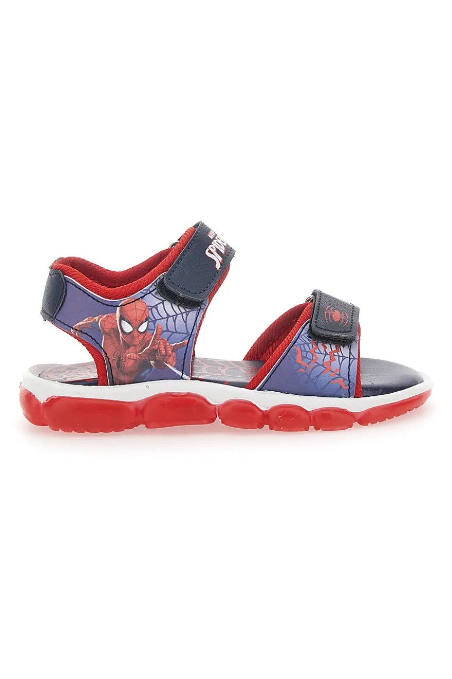 Sandali con Luci Rossi e Blu Spiderman 11301