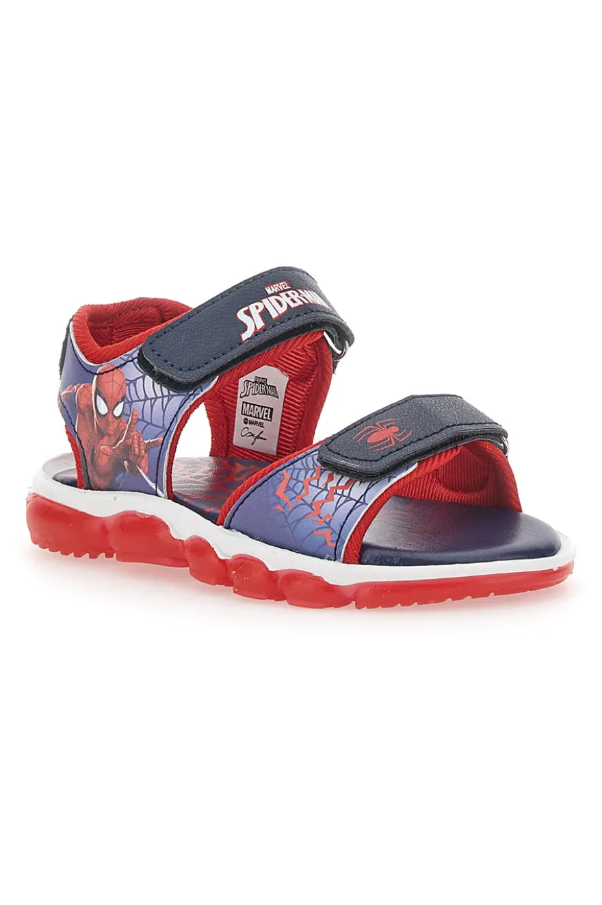 Sandali con Luci Rossi e Blu Spiderman 11301