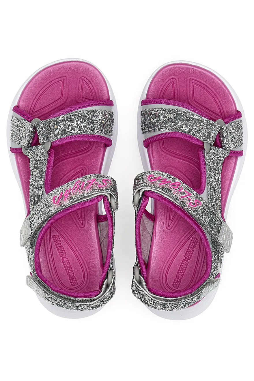 Sandali con Luci Skechers Glimmer Kicks Glittery Glam Rosa