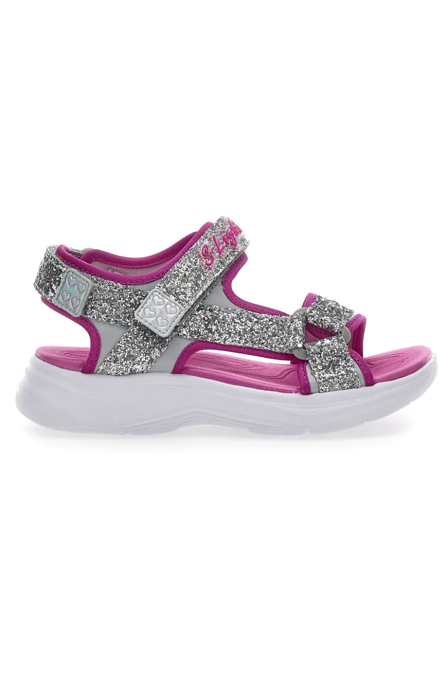 Sandali con Luci Skechers Glimmer Kicks Glittery Glam Rosa
