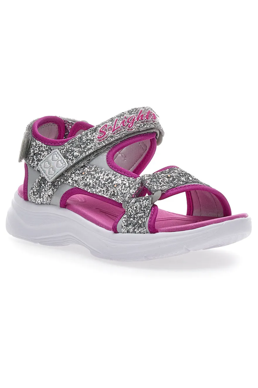 Sandali con Luci Skechers Glimmer Kicks Glittery Glam Rosa